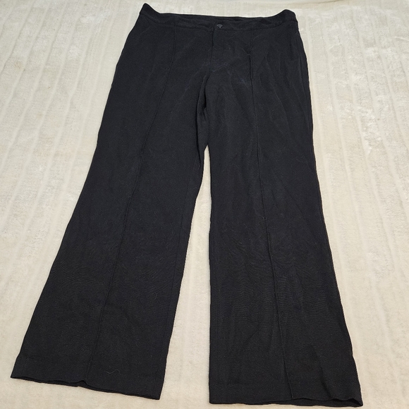 BOGO Free🦋 Nygard Black Flat Front Wide Leg Dress Pants - Picture 6 of 16